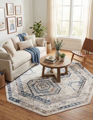 7' 10 x 7' 10 Charlotte Octagon Rug