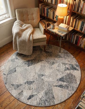 4' x 4' Caspian Round Rug