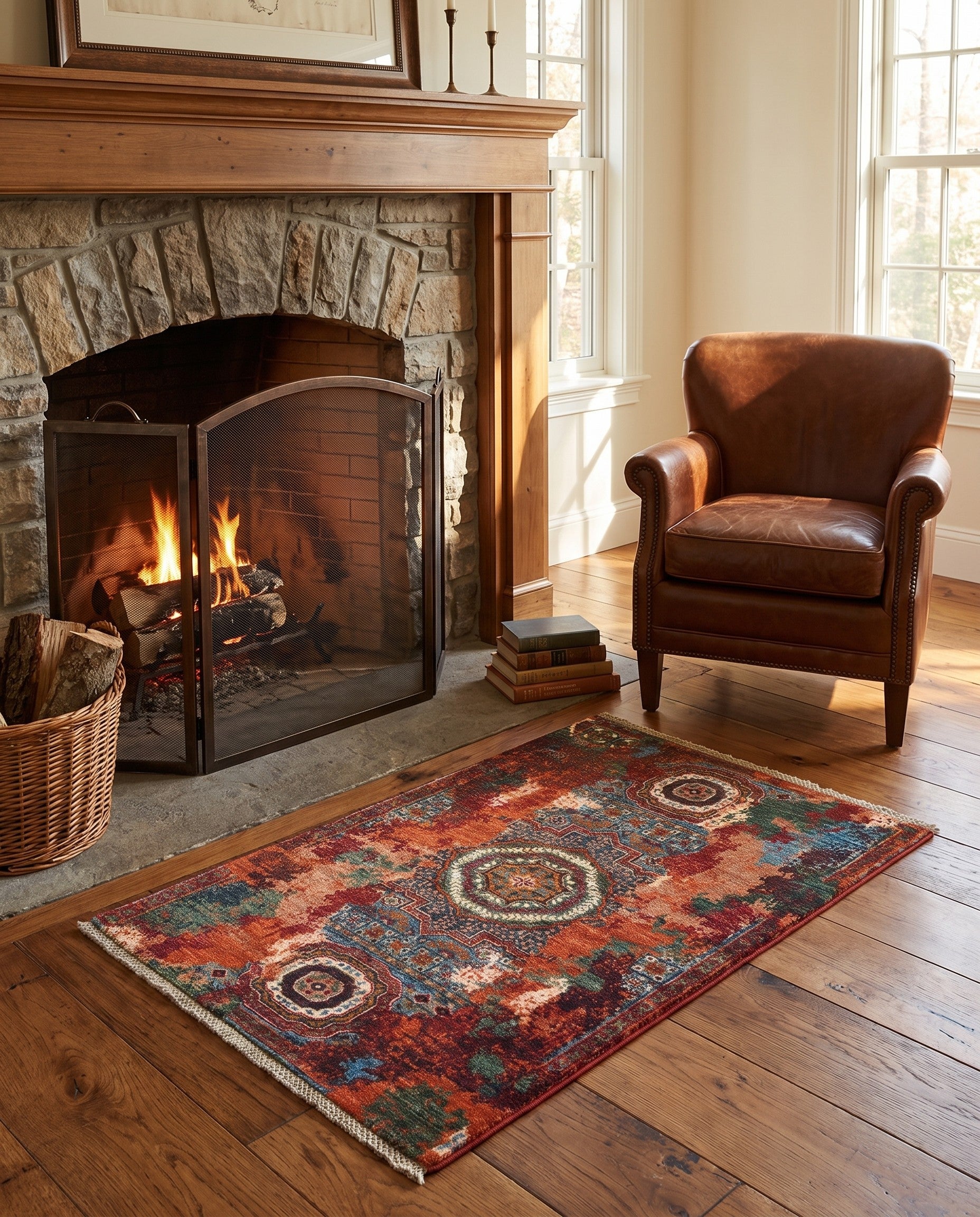 2' 9 x 4' 3 Hand Knotted Mamluk Ziegler Rug
