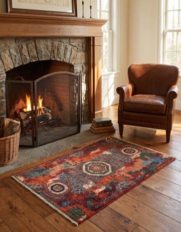 2' 9 x 4' 3 Hand Knotted Mamluk Ziegler Rug