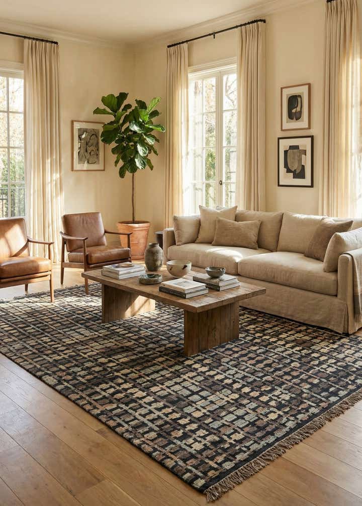 9' x 12' 2 Hand Knotted Darya Wool Rug