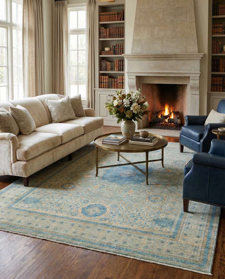 7' 10 x 9' 8 Hand Knotted Amina Rug