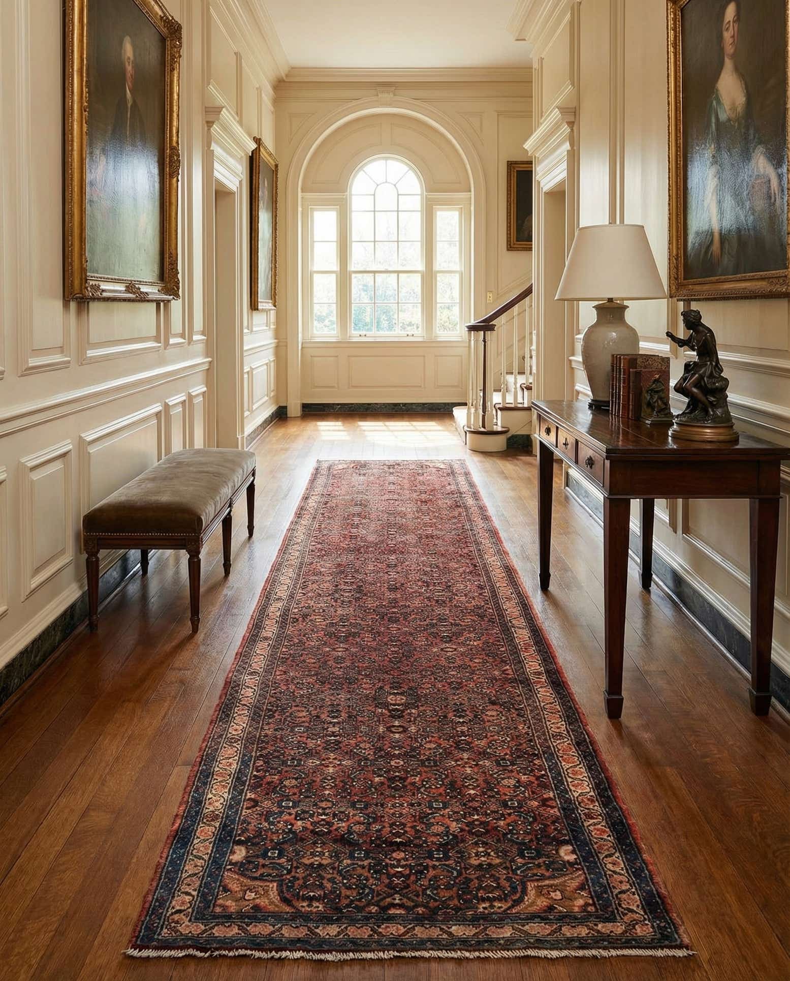3' 4 x 14' 2 Hamedan Wool Runner Rug
