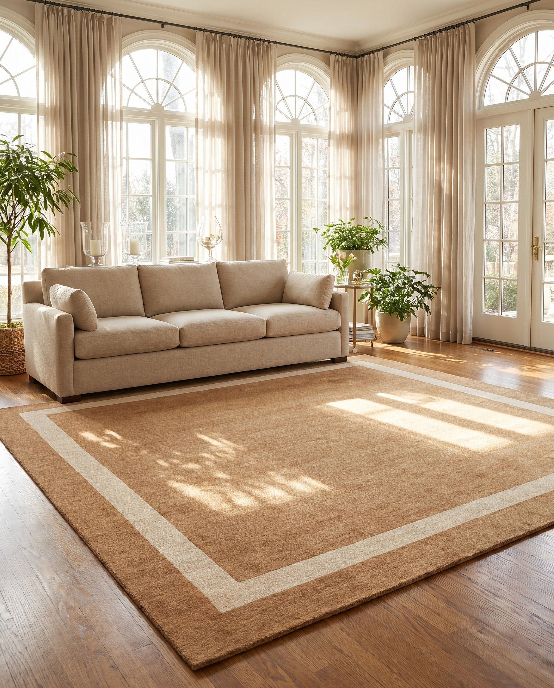 10' x 10' Jill Zarin Border Wool Square Rug