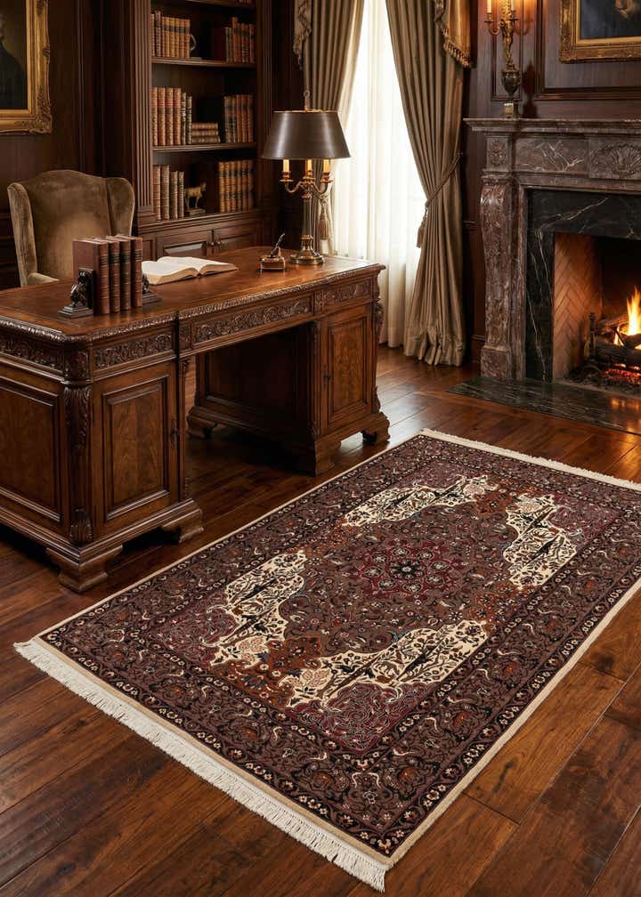 2' 11 x 4' 8 Isfahan Rug