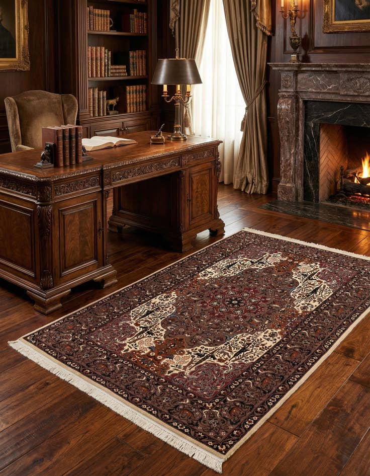 Detail image of 2' 11 x 4' 8 Isfahan Rug