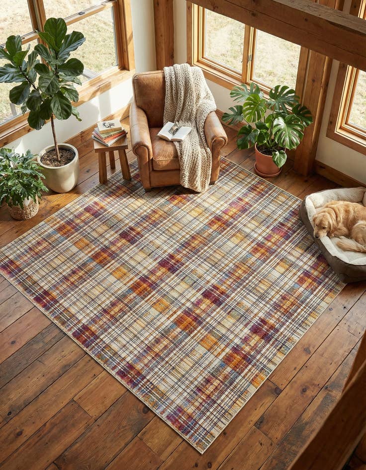 Detail image of 7' 10 x 7' 10 Deepa Square Rug