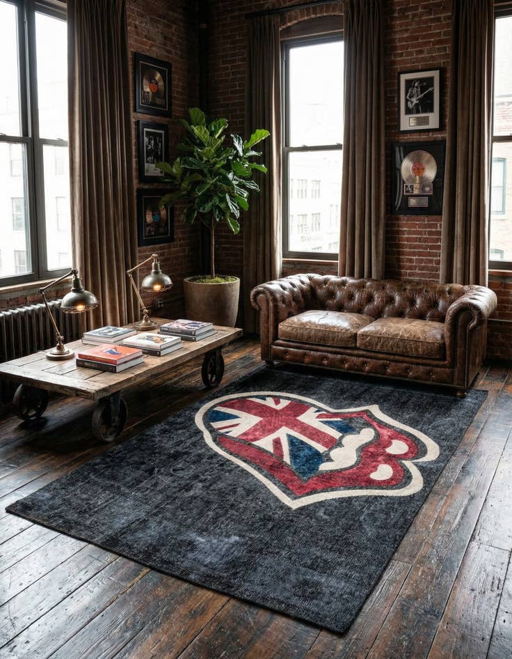 Detail image of 6' 2 x 9' 3  Hand Knotted Ultra Vintage Persian Wool Rug