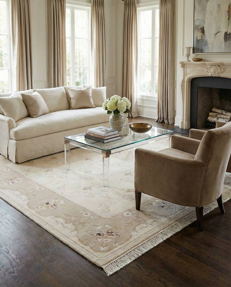 Detail image of 5' 7 x 7' 10 Hand Knotted Darya Rug