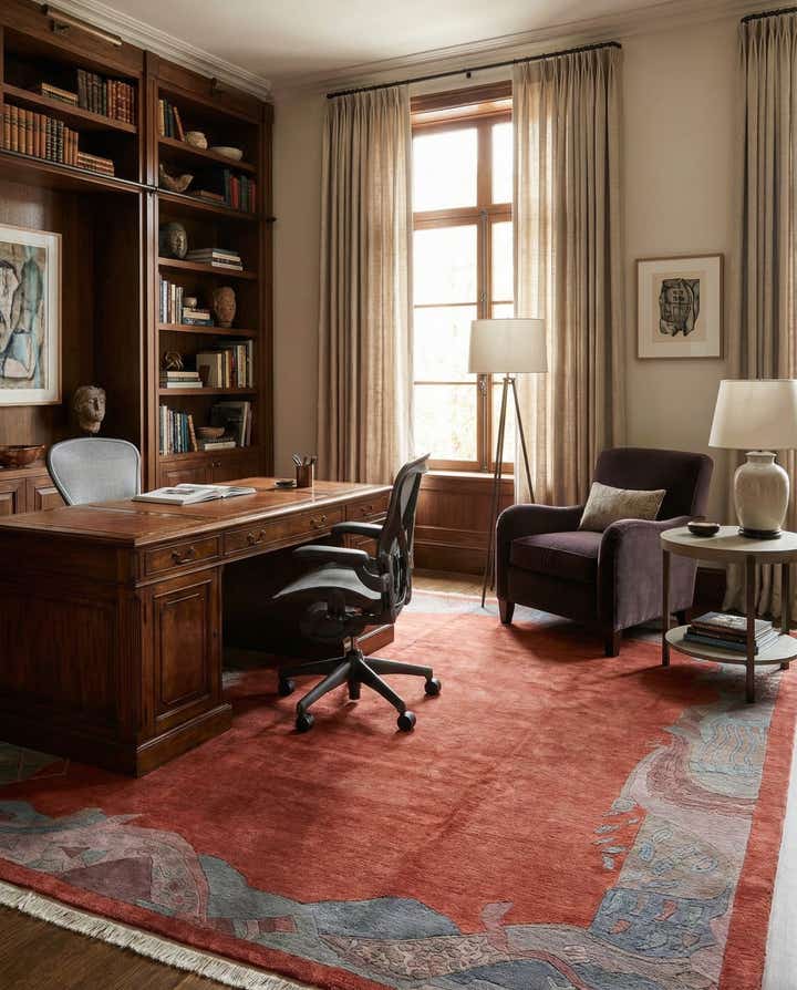 8' 4 x 11' 6 Hand Knotted Tibet Wool Rug