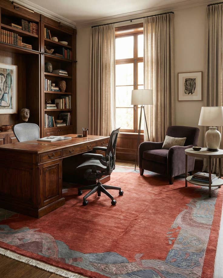 Detail image of 8' 4 x 11' 6 Hand Knotted Tibet Wool Rug