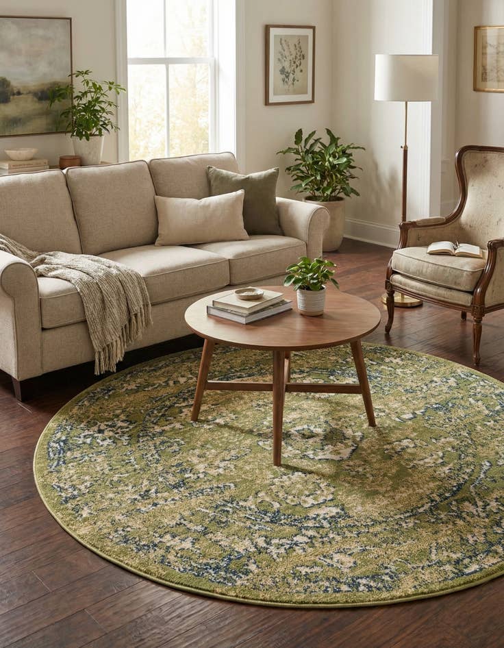 Detail image of  4' x 4' Charleston Round Rug