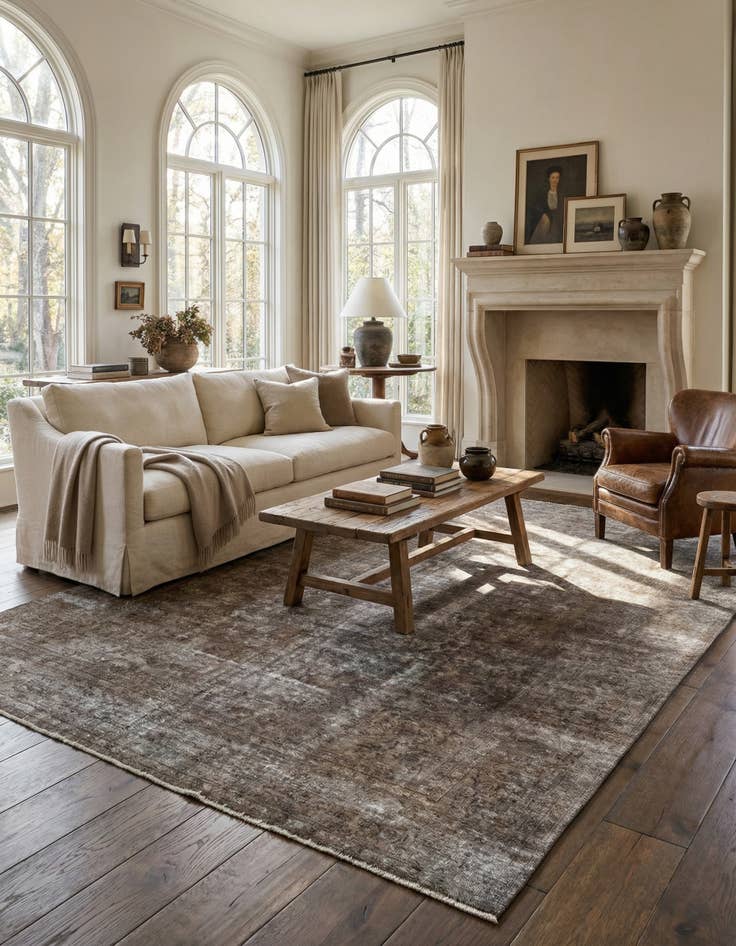 Detail image of  9' x 12' 7  Hand Knotted Ultra Vintage Persian Wool Rug