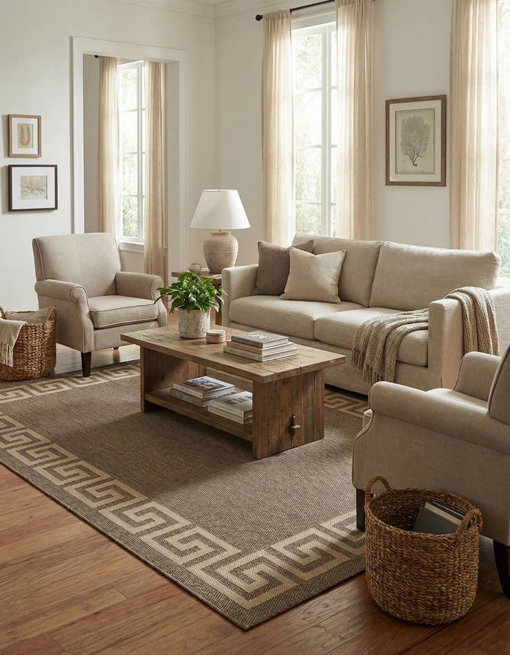 Detail image of  6' 3 x 9' Dunes Rug