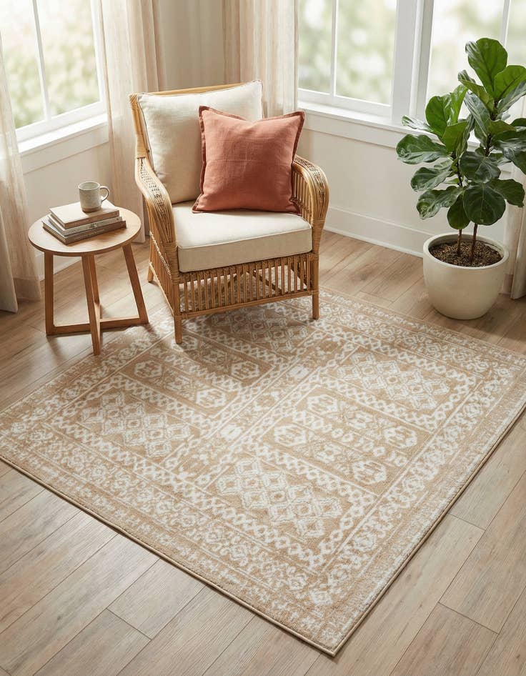 Detail image of 7' 10 x 7' 10 Oxford Square Rug