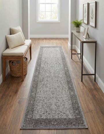 Light Gray Miranda Runner Rug