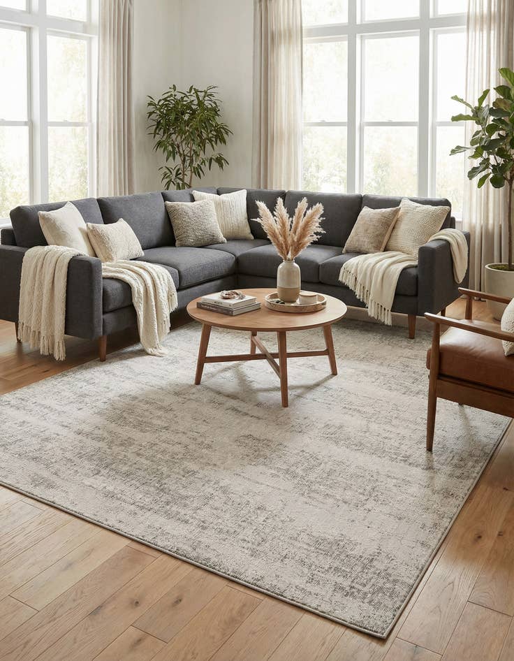 Detail image of  7' x 10'  Washable Modern Indoor / Outdoor Rug