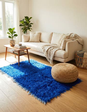 2' 8 x 4' 9 Hand Knotted Moroccan Wool Runner Rug