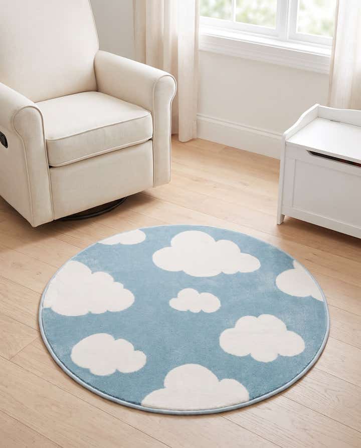 3' x 3' Whimsy Kids Round Rug