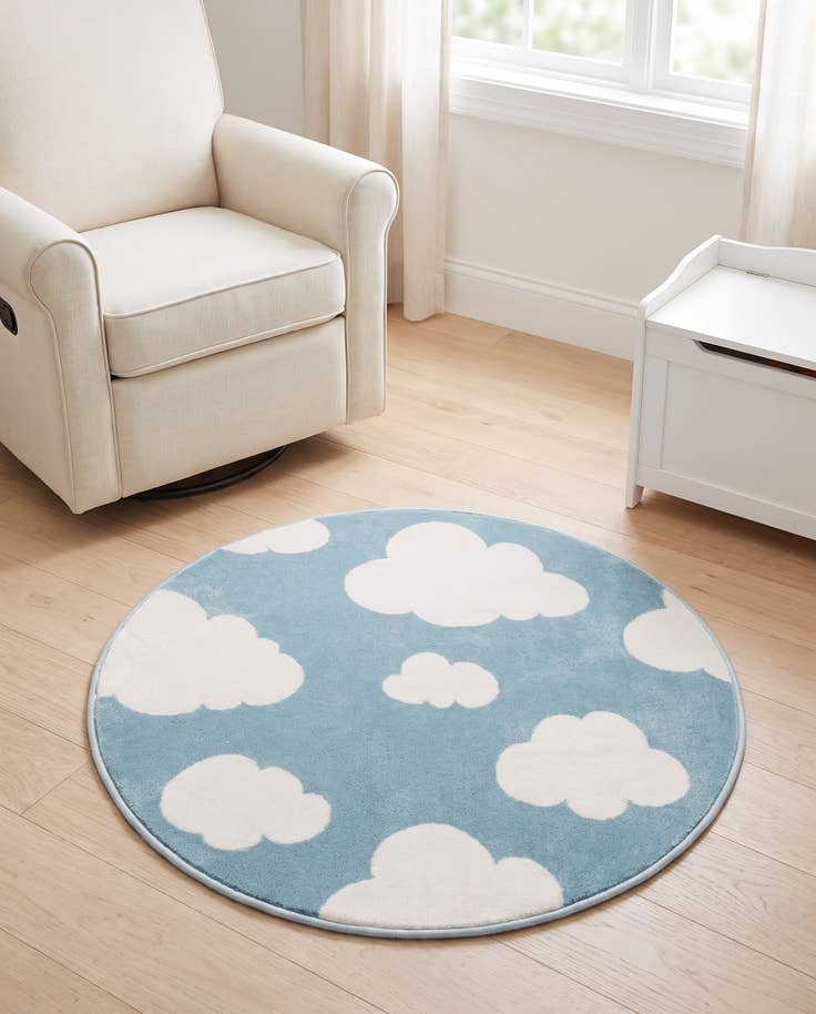 Detail image of 3' x 3' Whimsy Kids Round Rug