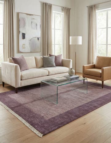 4' 11 x 6' 7 Hand Knotted Darya Wool Rug