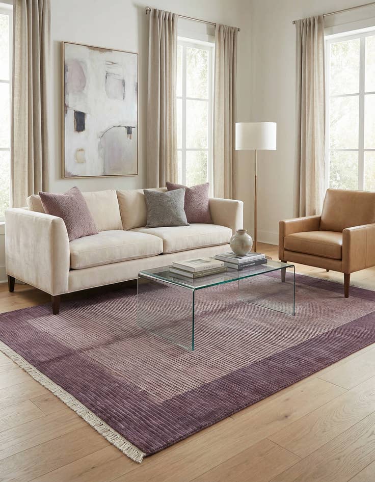 Detail image of  4' 11 x 6' 7  Hand Knotted Darya Wool Rug