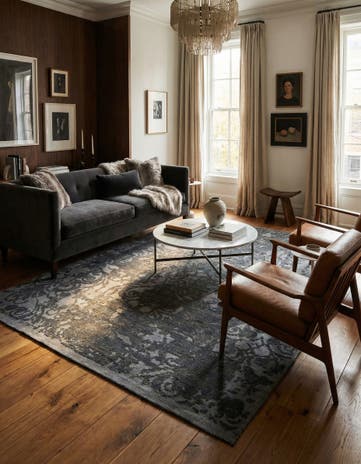 7' 9 x 9' 10 Hand Knotted Ultra Vintage Persian Wool Rug