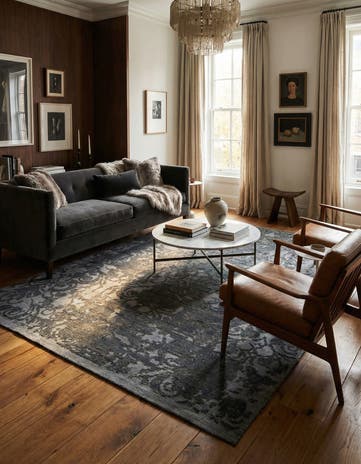 7' 9 x 9' 10 Hand Knotted Ultra Vintage Persian Wool Rug