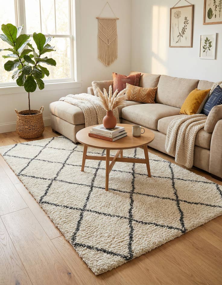 Detail image of 5' x 8' Marrakesh Shag Rug