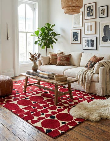 5' 5 x 7' 10 Hand Knotted Moroccan Wool Rug
