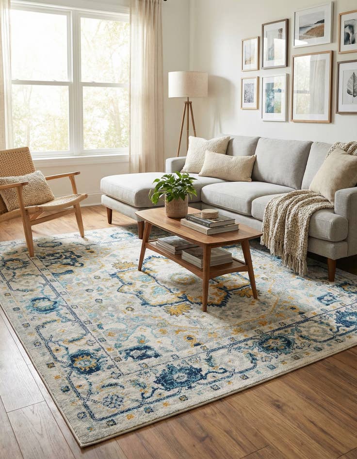 Detail image of  7' 10 x 7' 10 Madeline Vintage Square Rug