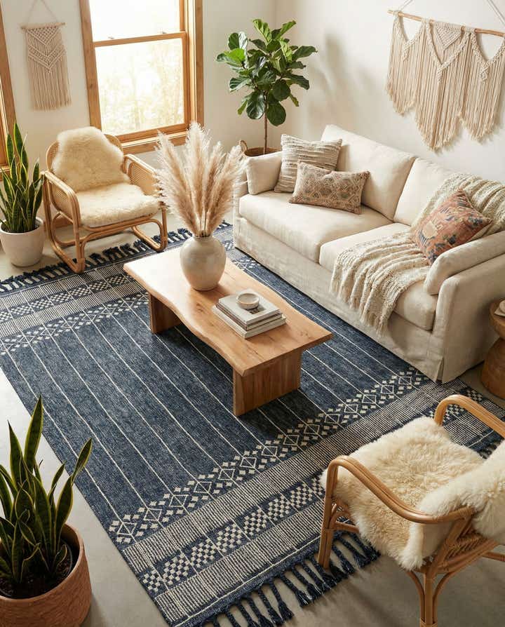 7' 10 x 10' Easy-Clean Eco Bohemian Indoor / Outdoor Rug