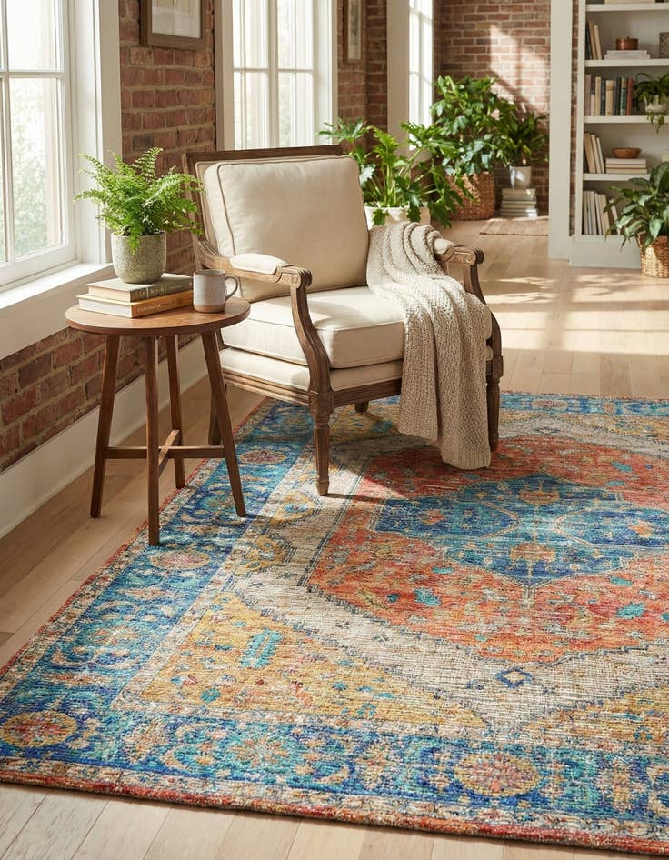 Detail image of 7' 10 x 10'  Hand Woven Chenille Jute Rug