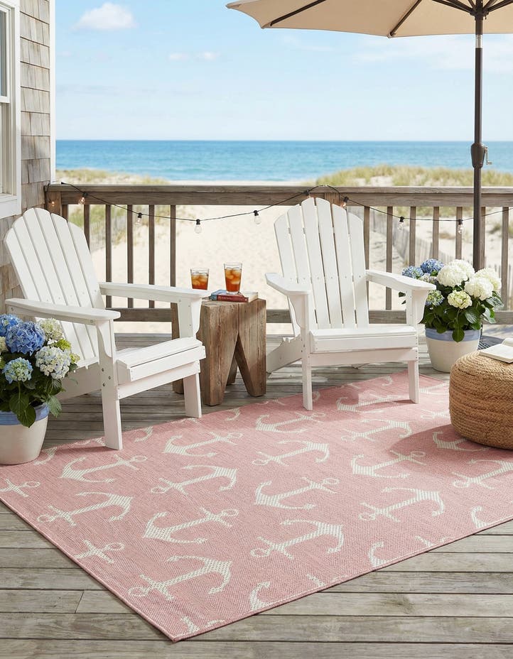 4' x 6' Easy-Clean Coastal Indoor / Outdoo...