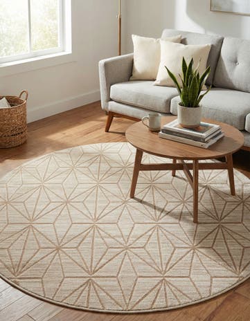Jill Zarin 4' x 4' Uptown Round Rug