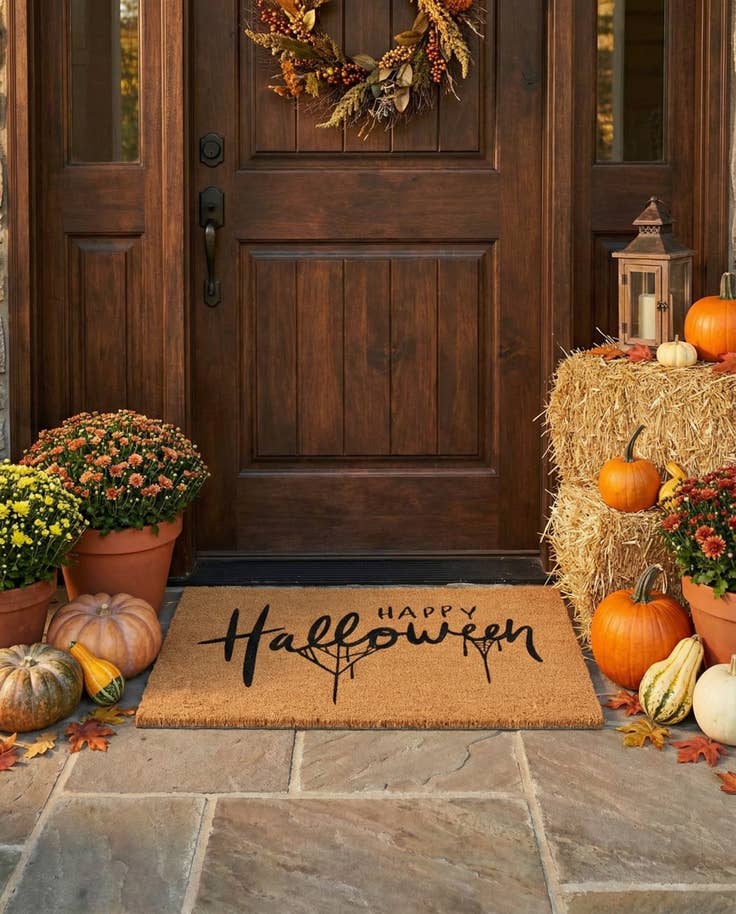 Detail image of 1' 6 x 2' 6 Happy Halloween Doormat