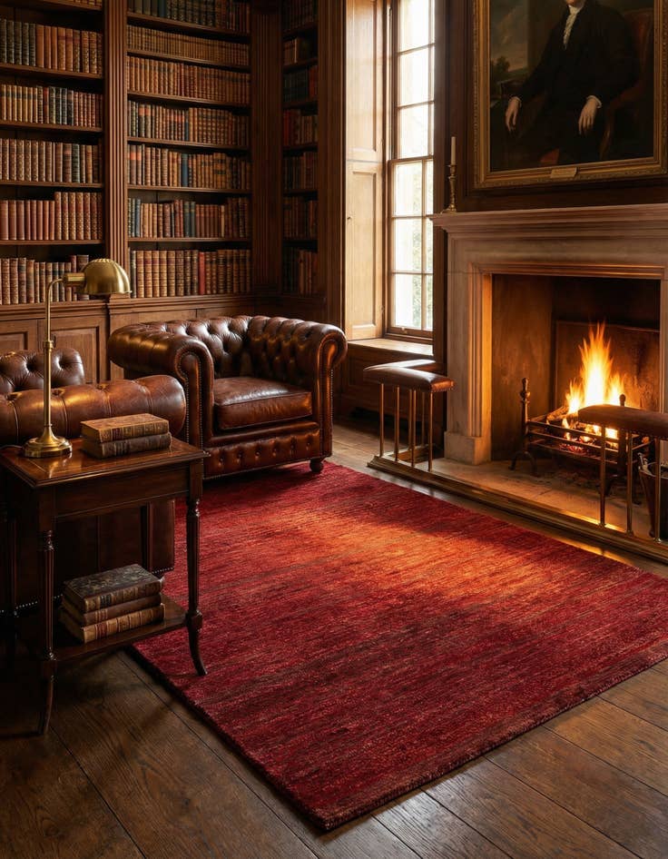 Detail image of 5' 1 x 6' 8 Juma Wool Rug