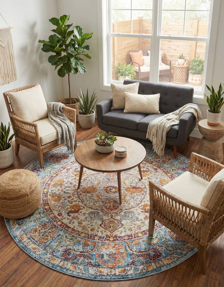 Detail image of 8' x 8' Havana Round Rug