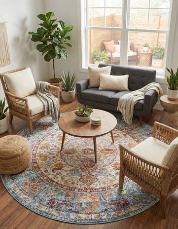 8' x 8' Santiago Round Rug