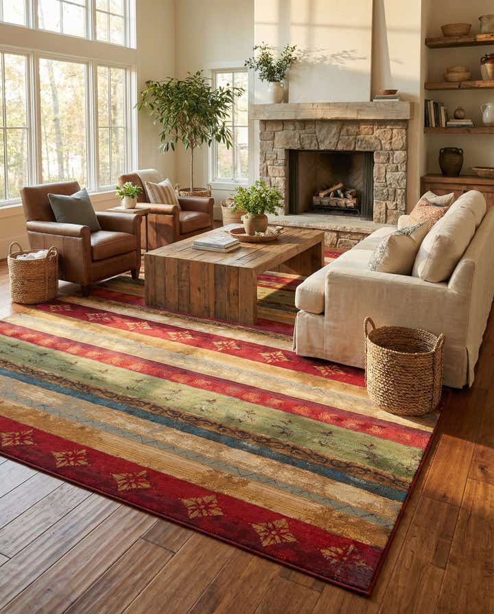 12' x 16' Easy-Clean Modern Indoor / Outdoor Rug
