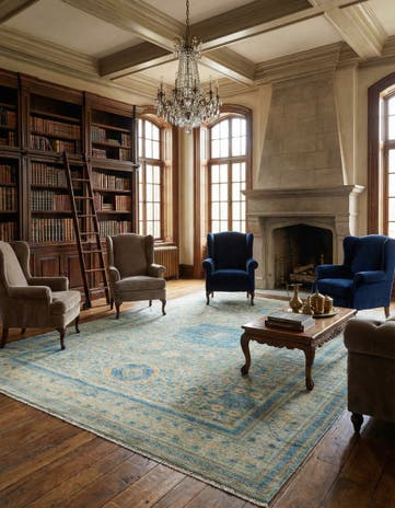 8' x 11' 3 Hand Knotted Amina Rug
