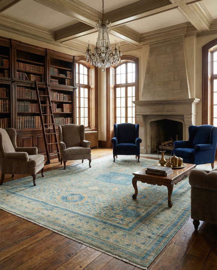 8' x 11' 3 Hand Knotted Amina Rug