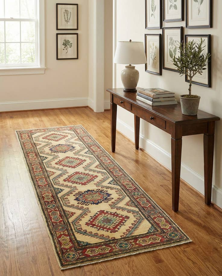 Detail image of 2' 9 x 9' 9 Hand Knotted Kazak Runner Rug