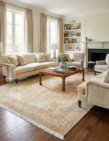 6' 7 x 10' Hand Knotted Tabriz Persian Rug