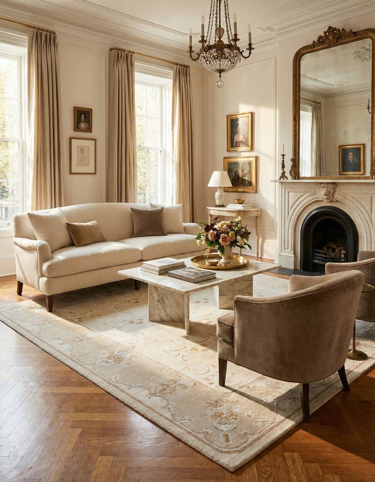 Detail image of 6' 8 x 10' 1  Hand Knotted Darya Rug