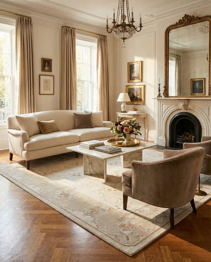 6' 8 x 10' 1 Hand Knotted Darya Rug