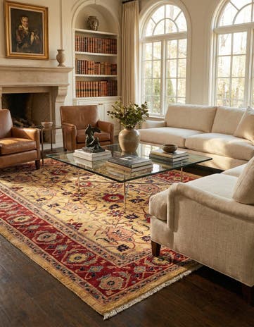 5' 8 x 7' 11 Hand Knotted Ziegler Wool Rug