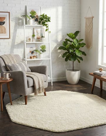 4' x 4' Everyday Shag Octagon Rug
