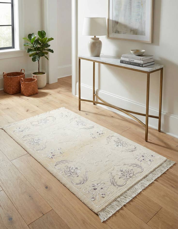 Detail image of 2' 8 x 4' 7  Hand Knotted Darya Wool Rug