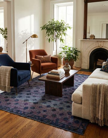 5' 5 x 8' 3 Hand Knotted Darya Wool Rug